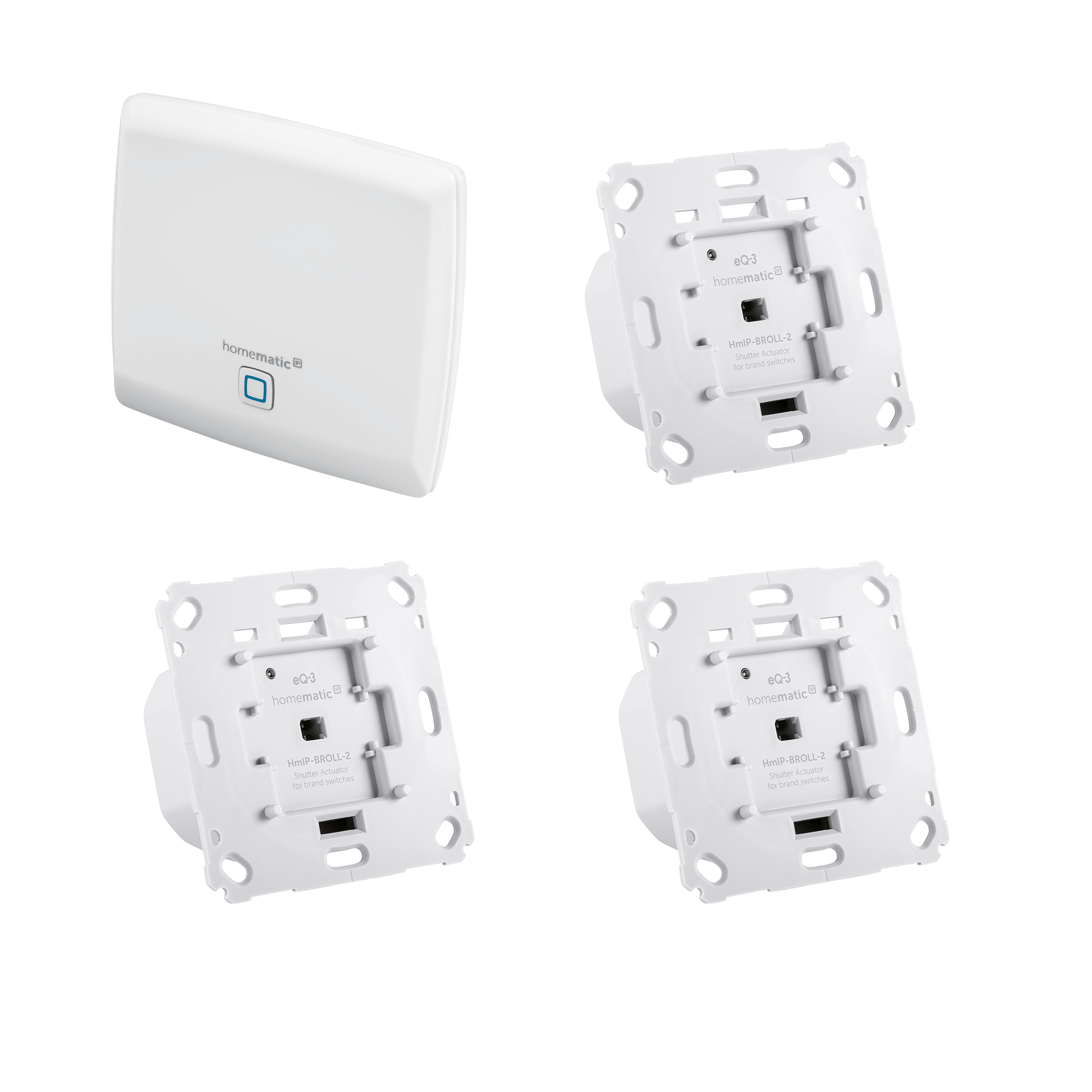Homematic IP Rolladensteuerung für 3 Rollläden HmIP-BROLL-2 für Markenschalter & HmIP-HAP Access Point Homematic IP Rolladensteuerung für 3 Rollläden HmIP-BROLL-2 für Markenschalter & HmIP-HAP Access Point